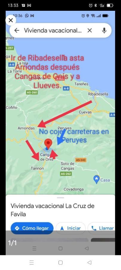 Casa La Cruz A 2Km De Onís Esterno foto
